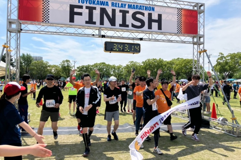 豊川リレーマラソンに出場しました。